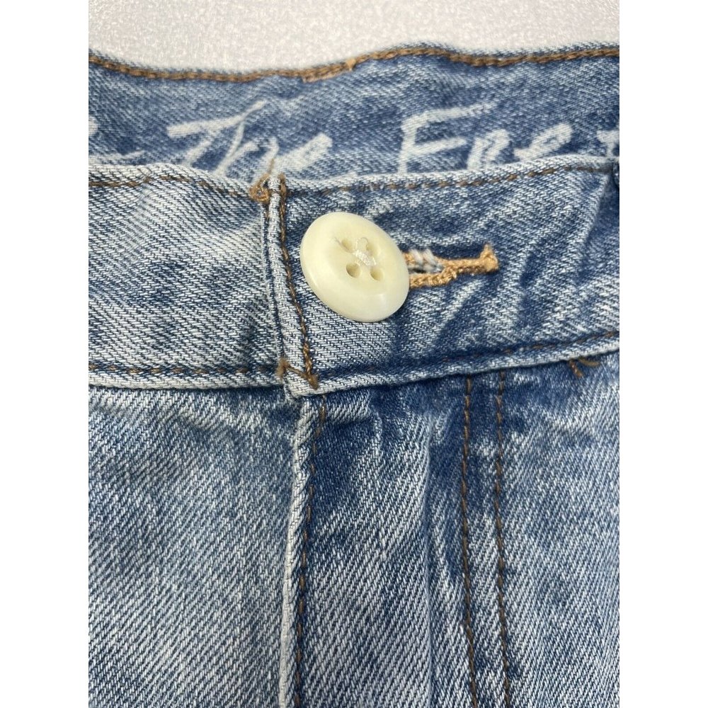 We the Free People Denim Shorts 29 Light Wash Blue Distressed Women - Picture 3 of 13